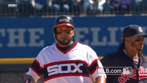Baseball Player Wearing White Sox Jersey