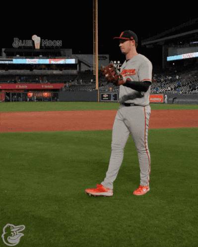 Baseball Player With Blue Moon Sign