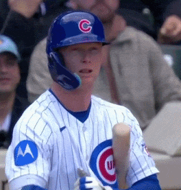 Baseball Player With C on Hat