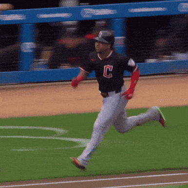Baseball Player with C on Shirt