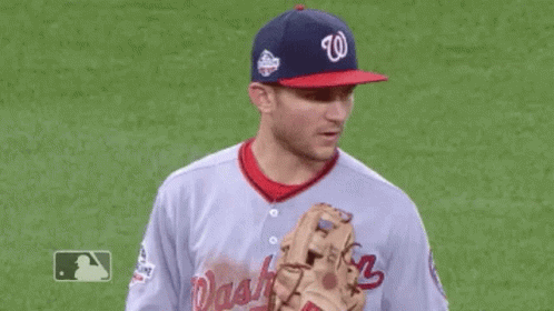 Baseball Player with Hat and Glove