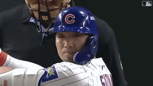 Baseball Player With Helmet Letter C
