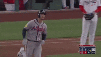 Baseball Player with Letter A on Shirt
