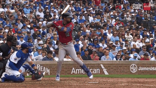 Baseball Player With Number 12 GIF