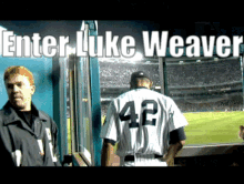 Baseball Player with Number 42