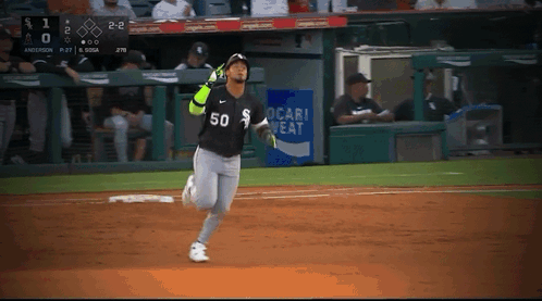 Baseball Player With Number 50 Jersey