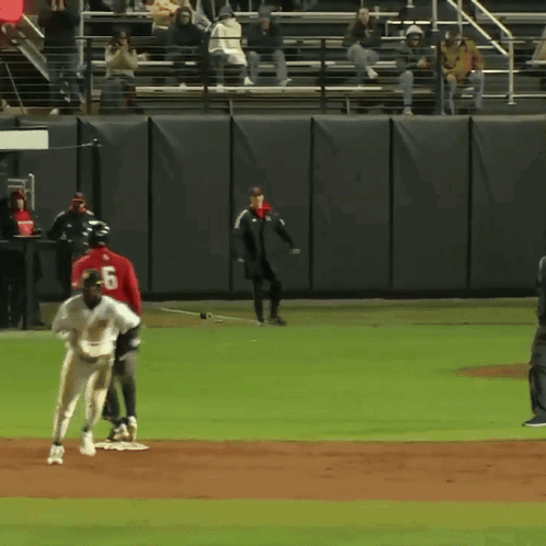 Baseball Player With Number 6 on Back of Shirt
