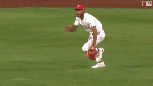 Baseball Player With Red Hat And P GIF