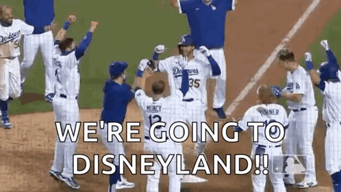 Baseball Players Celebrating