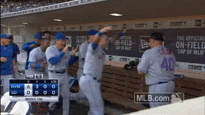 Baseball Players in Dugout