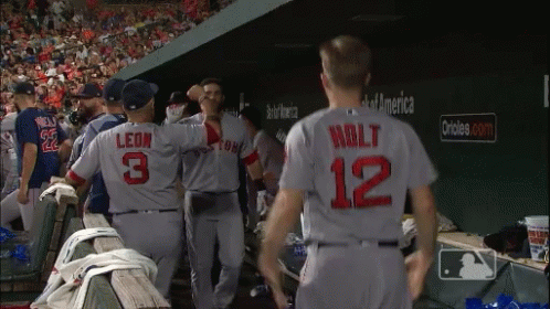 Baseball Players Including Leon and Molt