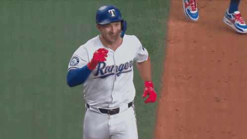 Baseball Players Including Player Named Dunn GIF