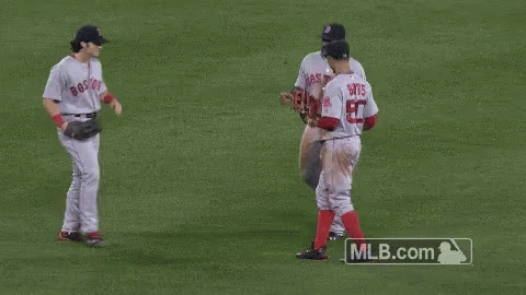 Baseball Players On Field With Number 50 Jersey GIF