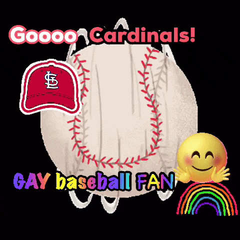 Baseball Saying Goooo Cardinals Gay Baseball Fan