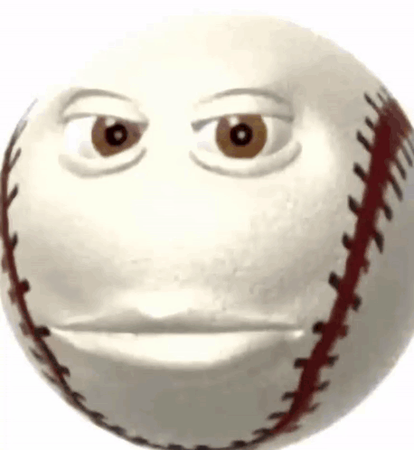 Baseball With Smiley Face GIF
