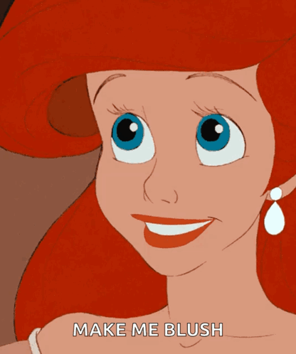 Bashful Ariel Under The Sea GIF