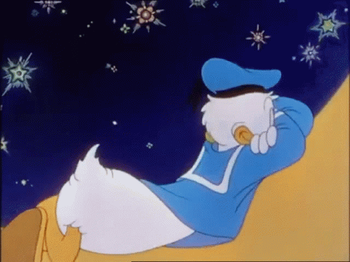 Bashful Donald Duck Peeking GIF