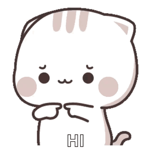 Bashful Hi Cutie Cat Chan GIF