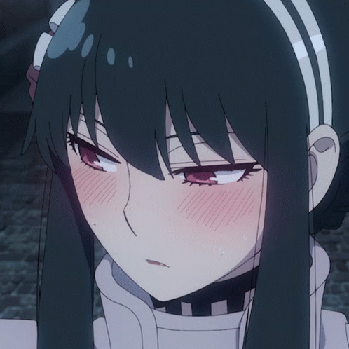 Bashful Yor Forger Fierce Gaze GIF