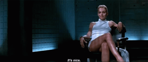 Basic Instinct It's Nice Sharon Stone GIF