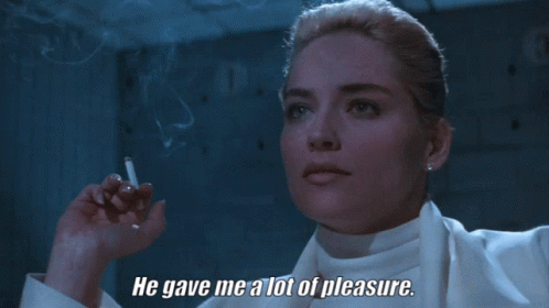 Basic Instinct Sharon Stone Given Lots Of Pleasure GIF