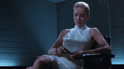 Basic Instinct Sharon Stone Lighting The Cigarette GIF