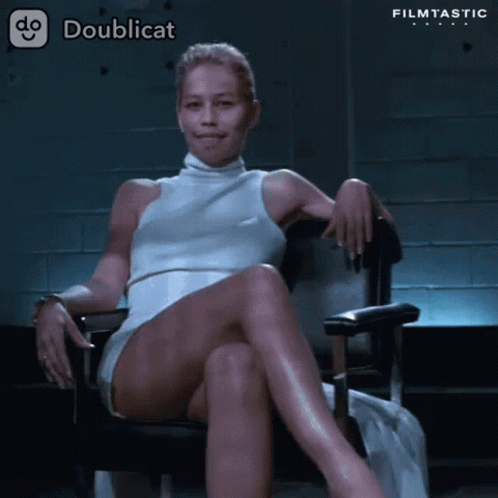 Basic Instinct Ugly Sharon Stone GIF
