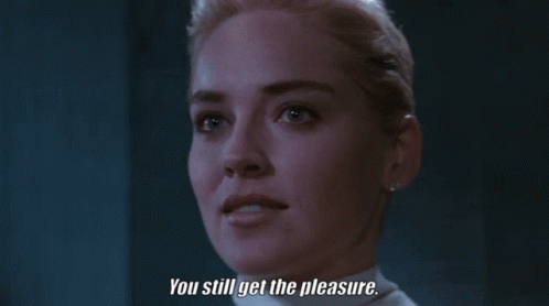 Basic Instinct You'll Get The Pleasure Sharon Stone GIF