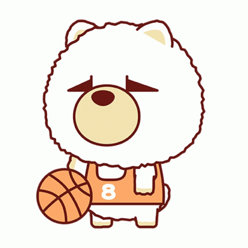 Basketball Bear Dribbling GIF