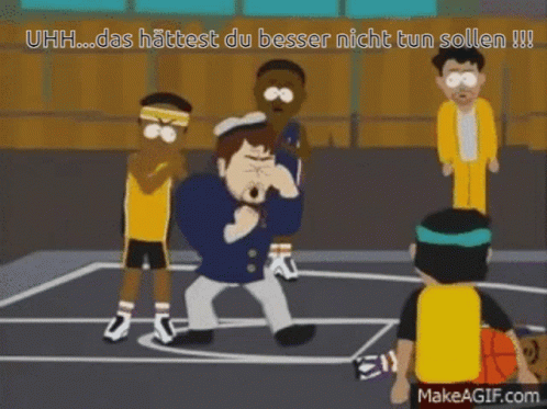 Basketball Cartoon uhh das hattest du besser nicht tun sollen