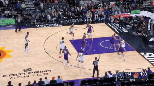 Basketball Game At Footprint Center GIF