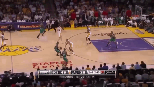 Basketball Game at Staples Center