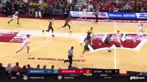 Basketball Game Between Marquette and Wisconsin