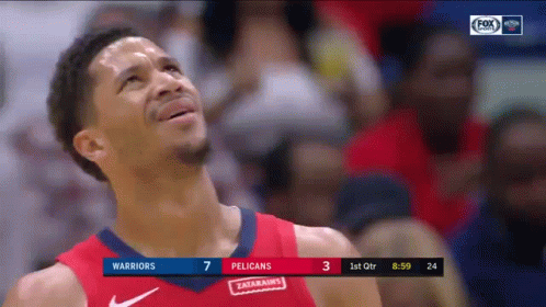Basketball Game Between Warriors and Pelicans