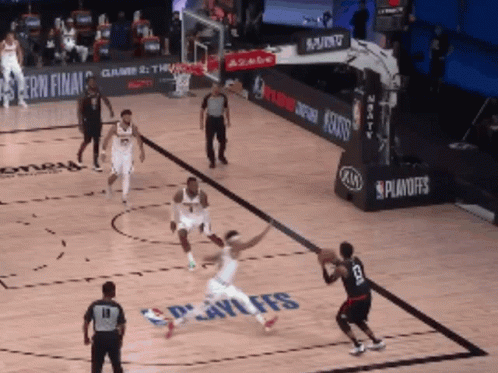 Basketball Game During Playoffs
