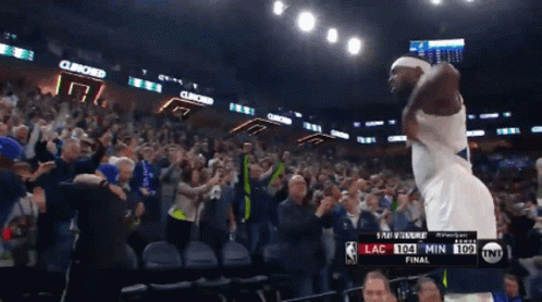 Basketball Game Final Score Lac 104 Min 109 GIF
