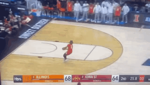 Basketball Game Illinois Vs Iowa State GIF