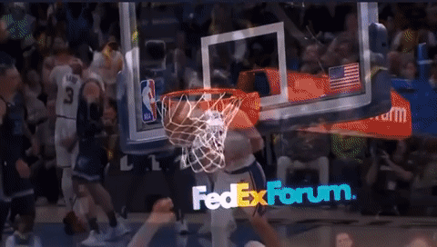 Basketball Game In Front Of FedEx Forum GIF