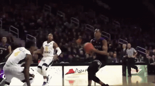 Basketball Game in Front of Pizza Hut