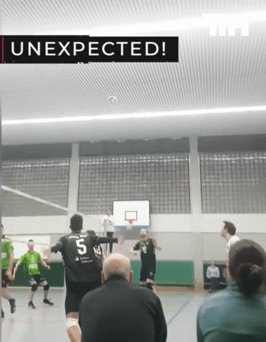 Basketball Game in Gym