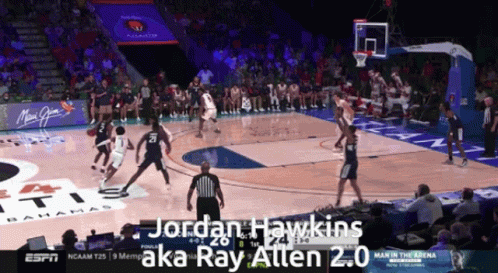 Basketball Game Jordan Hawkins vs Ray Allen