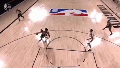 Basketball Game on Black Lives Matter Court