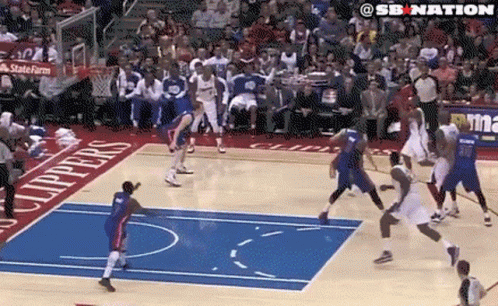 Basketball Game on Clippers Court