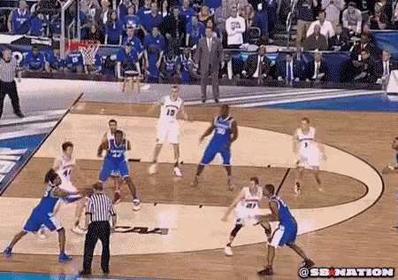 Basketball Game on Court Saying SB Nation
