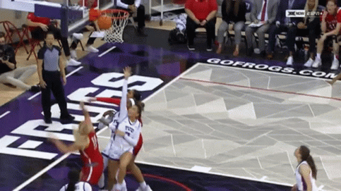 Basketball Game On Gofrogs.com Court GIF