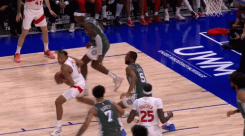 Basketball Game On UWM Court GIF