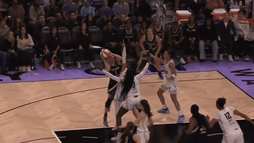 Basketball Game on Vegas Court