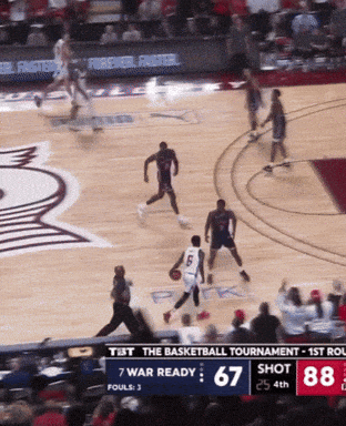 Basketball Game Score 67 to 88