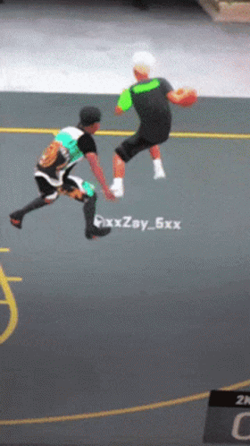 Basketball Game Screen Saying 2k C