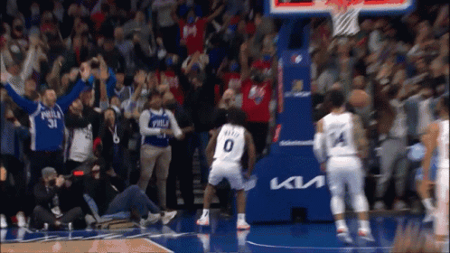 Basketball Game With Cheering Crowd